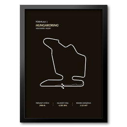 Obraz w ramie Hungaroring - Tory wyścigowe Formuły 1