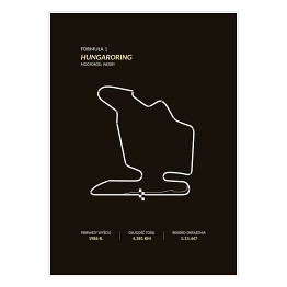 Plakat samoprzylepny Hungaroring - Tory wyścigowe Formuły 1