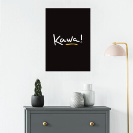 Plakat "Kawa!" - typografia