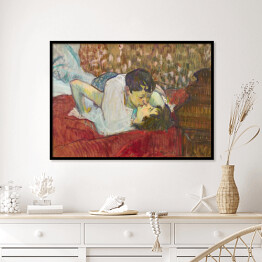 Plakat w ramie Henri de Toulouse-Lautrec "Pocałunek" - reprodukcja
