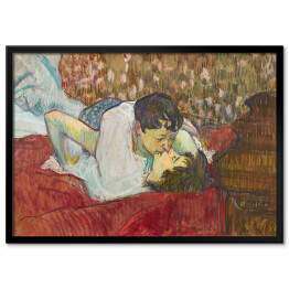Plakat w ramie Henri de Toulouse-Lautrec "Pocałunek" - reprodukcja