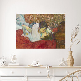 Plakat samoprzylepny Henri de Toulouse-Lautrec "Pocałunek" - reprodukcja