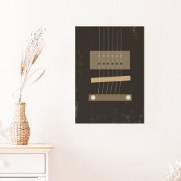 Plakat samoprzylepny Ilustracja - gitara klasyczna