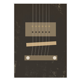 Plakat Ilustracja - gitara klasyczna