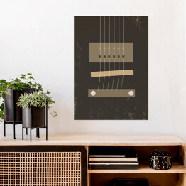 Plakat Ilustracja - gitara klasyczna