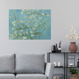 Plakat samoprzylepny Vincent van Gogh Kwitnący migdałowiec. Reprodukcja