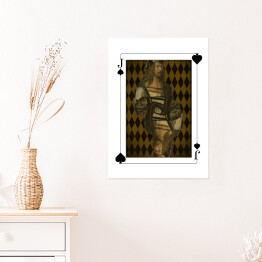 Plakat samoprzylepny Karty - Walet - Autoportret Durera