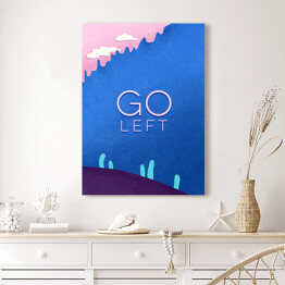 Obraz klasyczny Droga "Go left"