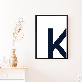 Obraz w ramie Litera K - alfabet