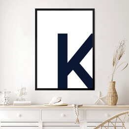 Obraz w ramie Litera K - alfabet