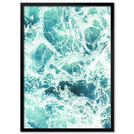 Plakat w ramie Spienione morskie fale