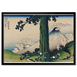 Plakat w ramie Hokusai Katsushika. Przełęcz Mishima w prowincji Kai. Reprodukcja
