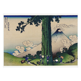 Plakat samoprzylepny Hokusai Katsushika. Przełęcz Mishima w prowincji Kai. Reprodukcja