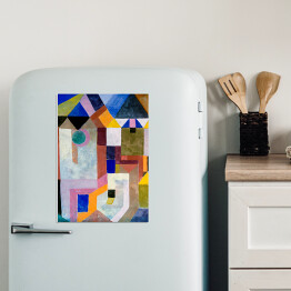 Magnes dekoracyjny Paul Klee Colorful Architecture Reprodukcja obrazu