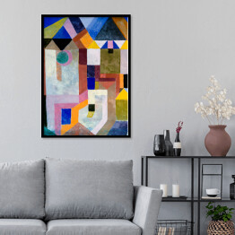 Plakat w ramie Paul Klee Colorful Architecture Reprodukcja obrazu