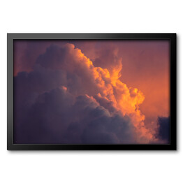 Obraz w ramie Złociste chmury