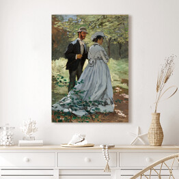 Obraz na płótnie Claude Monet The Promenaders, Bazille and Camille. Reprodukcja obrazu