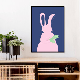 Plakat w ramie Zwierzątka - króliczek