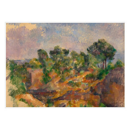 Plakat Paul Cezanne "Góry w St Remy" - reprodukcja