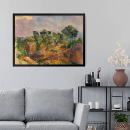 Obraz w ramie Paul Cezanne "Góry w St Remy" - reprodukcja