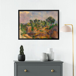 Obraz w ramie Paul Cezanne "Góry w St Remy" - reprodukcja