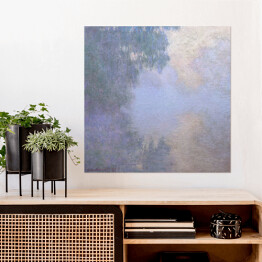Plakat samoprzylepny Claude Monet Poranek nad Sekwaną w Giverny Reprodukcja obrazu