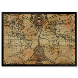 Obraz klasyczny Mapa globu 