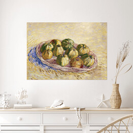 Plakat Vincent van Gogh Martwa natura z koszem jabłek. Reprodukcja