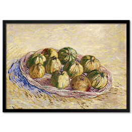 Plakat w ramie Vincent van Gogh Martwa natura z koszem jabłek. Reprodukcja