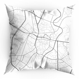 Poduszka Minimalistyczna mapa Rzeszowa