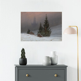 Plakat samoprzylepny Caspar David Friedrich "Winter landscape"