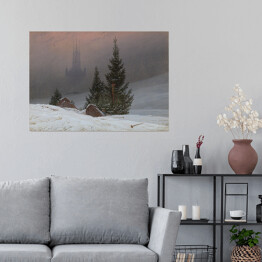 Plakat samoprzylepny Caspar David Friedrich "Winter landscape"