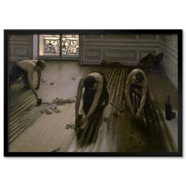 Plakat w ramie Gustave Caillebotte "The Floor Planers"