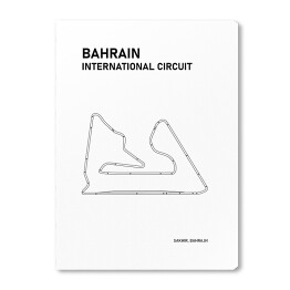 Obraz na płótnie Bahrain International Circuit - Tory wyścigowe Formuły 1 - białe tło