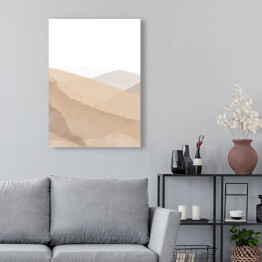 Obraz klasyczny Pustynny krajobraz w beżowych barwach