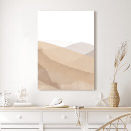 Obraz klasyczny Pustynny krajobraz w beżowych barwach
