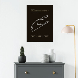 Plakat samoprzylepny Miami International Autodrome - Tory wyścigowe Formuły 1