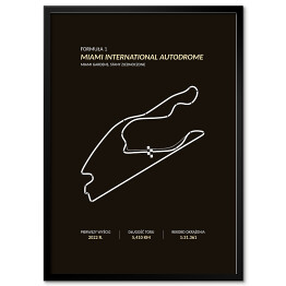 Plakat w ramie Miami International Autodrome - Tory wyścigowe Formuły 1