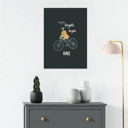 Plakat samoprzylepny Queen - "Bicycle Race" - ilustracja