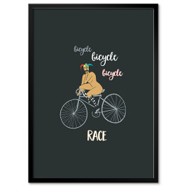 Obraz klasyczny Queen - "Bicycle Race" - ilustracja
