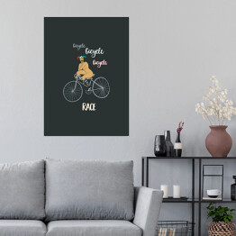 Plakat Queen - "Bicycle Race" - ilustracja
