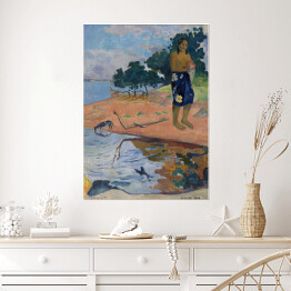 Plakat samoprzylepny Paul Gauguin "Haere Pape" - reprodukcja