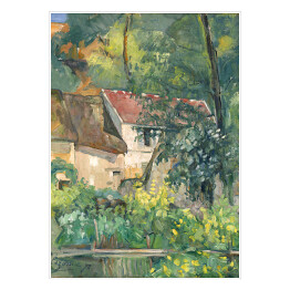 Plakat Paul Cezanne "Dom Pere Lacroix" - reprodukcja