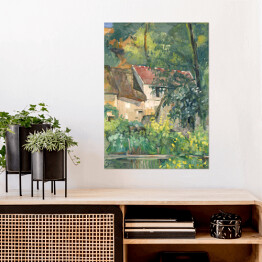 Plakat samoprzylepny Paul Cezanne "Dom Pere Lacroix" - reprodukcja