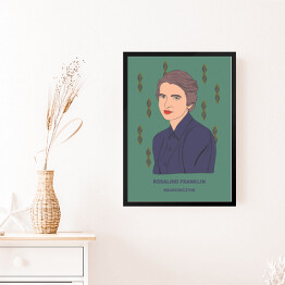Obraz w ramie Rosalind Franklin - inspirujące kobiety - ilustracja
