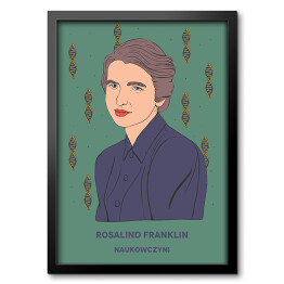 Obraz w ramie Rosalind Franklin - inspirujące kobiety - ilustracja