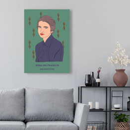 Obraz na płótnie Rosalind Franklin - inspirujące kobiety - ilustracja