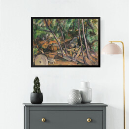 Obraz w ramie Paul Cézanne "Kamień w parku Chateau Noir" - reprodukcja
