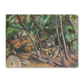 Obraz na płótnie Paul Cézanne "Kamień w parku Chateau Noir" - reprodukcja
