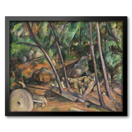Obraz w ramie Paul Cézanne "Kamień w parku Chateau Noir" - reprodukcja